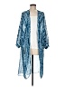 Wendy Williams 100% Polyester Blue Kimono Size Med - Lg - photo 1