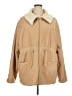 La Chine Plus By Galinda Wang 100% Polyester Solid Tan Coat Size 3X - photo 1