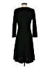 Worthington Solid Black Casual Dress Size S - photo 2