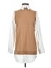 STAUD Brown Long Sleeve Blouse Size XS - photo 1