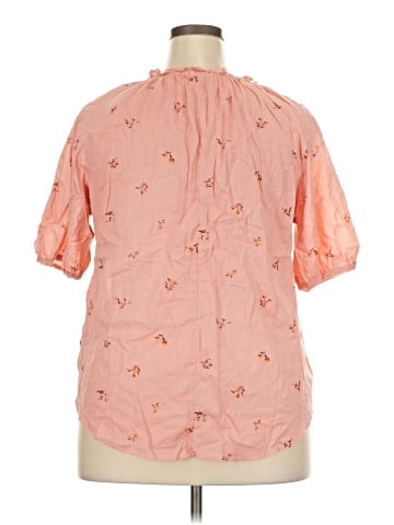 a.n.a. A New Approach Short Sleeve Blouse (view 2)