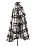 Good American Plaid Gray Poncho Size Sm - Med (1) - photo 4
