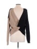 Carole Christian 100% Acrylic Color Block Black Pullover Sweater Size M - photo 2