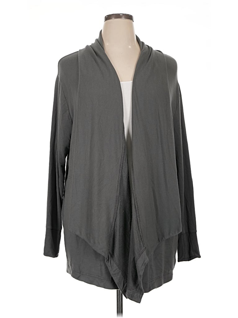 Pre-owned Athleta Cardigan Sweater In Gray