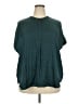 Old Navy 100% Polyester Teal Short Sleeve Blouse Size XXL - photo 1