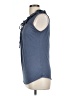 Olivia Moon Blue Sleeveless Blouse Size L - photo 5