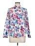 Gap 100% Cotton Floral Blue Long Sleeve Blouse Size M - photo 1
