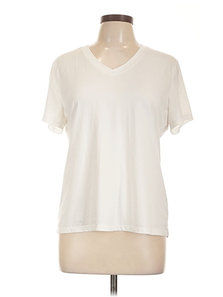 Pre-owned Assorted Brands Short Sleeve T-shirt In Ivory