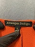 Always Indigo Orange Short Sleeve Top Size M - photo 7