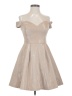 B. Darlin 100% Polyester Metallic Silver Cocktail Dress Size 3 - 4 - photo 1