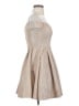 B. Darlin 100% Polyester Metallic Silver Cocktail Dress Size 3 - 4 - photo 4