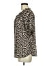 Ann Taylor LOFT 100% Polyester Animal Print Tan Short Sleeve Blouse Size M - photo 5