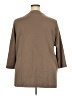 Appleseeds Brown 3/4 Sleeve Button-Down Shirt Size 2X - photo 2