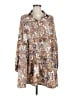 Shein 100% Polyester Paisley Brown Casual Dress Size 6 - photo 1