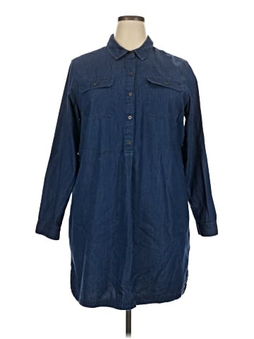 Old Navy 3/4 Sleeve Button-Down Shirt (view 1)