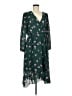 Old Navy 100% Polyester Floral Green Casual Dress Size M - photo 1