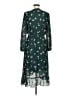 Old Navy 100% Polyester Floral Green Casual Dress Size M - photo 2