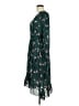 Old Navy 100% Polyester Floral Green Casual Dress Size M - photo 5