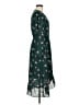 Old Navy 100% Polyester Floral Green Casual Dress Size M - photo 4