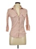 Max Studio 100% Cotton Pink 3/4 Sleeve Button-Down Shirt Size L - photo 1