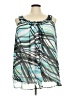Avenue 100% Polyester Teal Sleeveless Blouse Size 30 - 32 Plus - photo 1