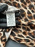 Perseption Concept Animal Print Brown Long Sleeve Blouse Size L - photo 8