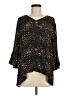 La Roque Black 3/4 Sleeve Silk Top One size - photo 1