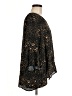 La Roque Black 3/4 Sleeve Silk Top One size - photo 4