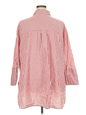 Lane Bryant 3/4 Sleeve Button-Down Shirt (view 2)