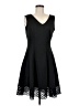 Chetta B Solid Black Cocktail Dress Size 8 - photo 1
