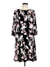 Sandra Darren Floral Black Casual Dress Size M - photo 1