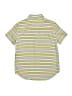 Crewcuts 100% Cotton Stripes Yellow Short Sleeve Button-Down Shirt Size 10 - photo 2