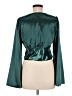 Lulus 100% Polyester Green Long Sleeve Blouse Size M - photo 2