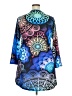 Unbranded 100% Polyester Graphic Blue Casual Dress Size XXL - photo 2