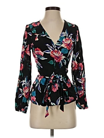 Yumi Kim Long Sleeve Silk Top (view 1)