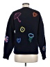 Boden Hearts Blue Pullover Sweater Size M - photo 2