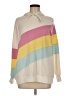 Torrid Color Block Ivory Sweatshirt Size Med Plus (00) - photo 1