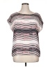 Vince Camuto 100% Polyester Silver Short Sleeve Top Size XL - photo 1