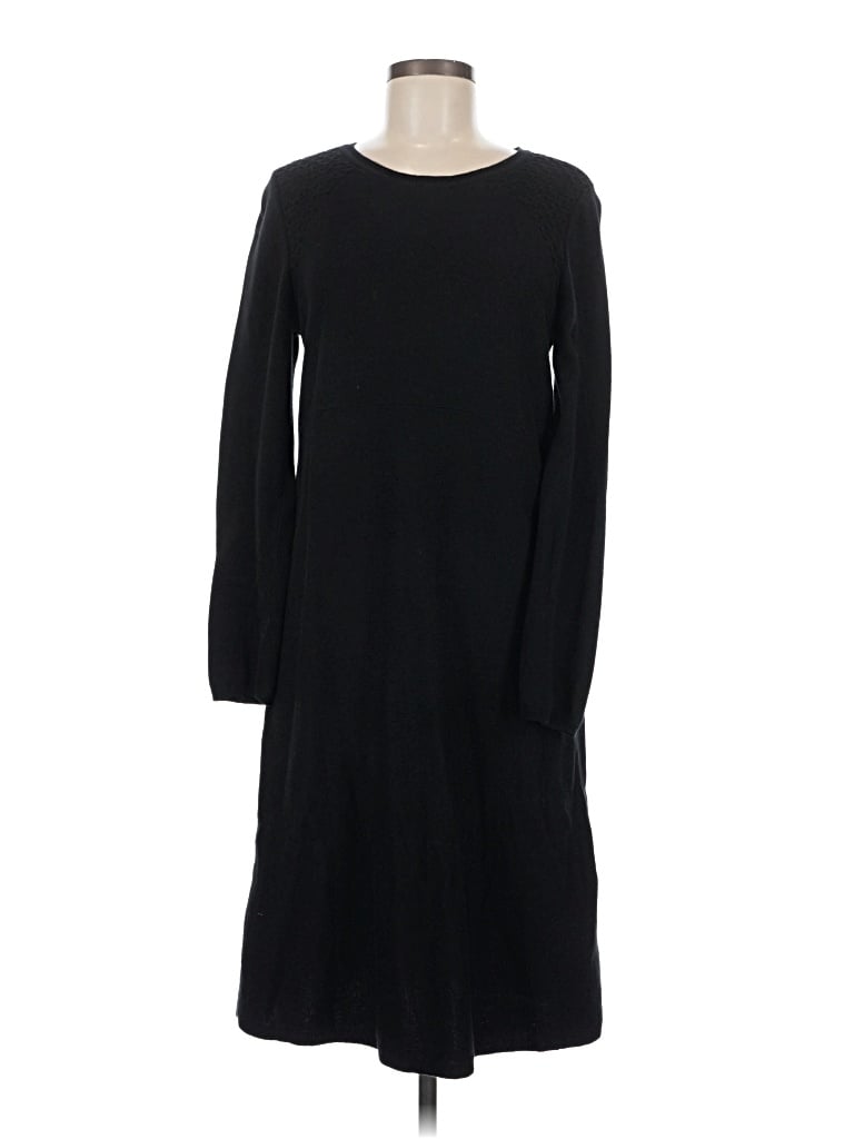 Pre-owned Jjill Casual Dress In Black