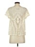 Express Outlet 100% Nylon Ivory Short Sleeve Top Size S - photo 2