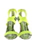 Manolo Blahnik Color Block Green Sandals Size EU 39 - photo 2