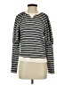Saylor Silver Long Sleeve Top Size S - photo 1