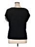 Vince Camuto 100% Polyester Stripes Black Short Sleeve Top Size XL - photo 2