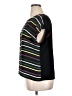 Vince Camuto 100% Polyester Stripes Black Short Sleeve Top Size XL - photo 5