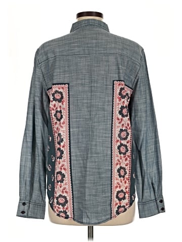 Free People Long Sleeve Button-Down Shirt (view 2)