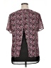 MICHAEL Michael Kors 100% Polyester Pink Short Sleeve Blouse Size XL - photo 2