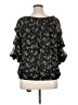 CeCe 100% Polyester Black Short Sleeve Blouse Size XL - photo 2
