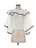 Zara Basic 100% Cotton White Short Sleeve Blouse Size XS - photo 1