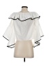 Zara Basic 100% Cotton White Short Sleeve Blouse Size XS - photo 2