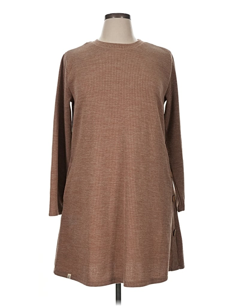 Pre-owned Simply Southern Casual Dress In Brown
